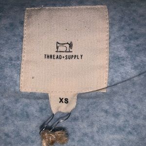 NWT thread and supply full zip fleece jacket xs